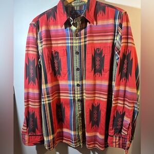 Polo Ralph Lauren Red Plaid Aztec shirt